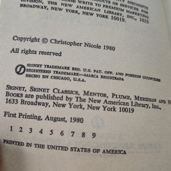 Haggard by Christopher Nicole 1st‎ Print 1980 Signet Paperback Romance READER - Picture 5 of 12